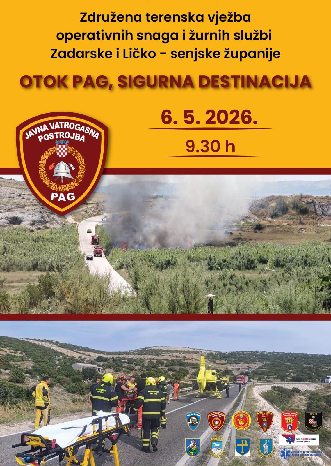 Vježba „Otok Pag – sigurna destinacija“ 