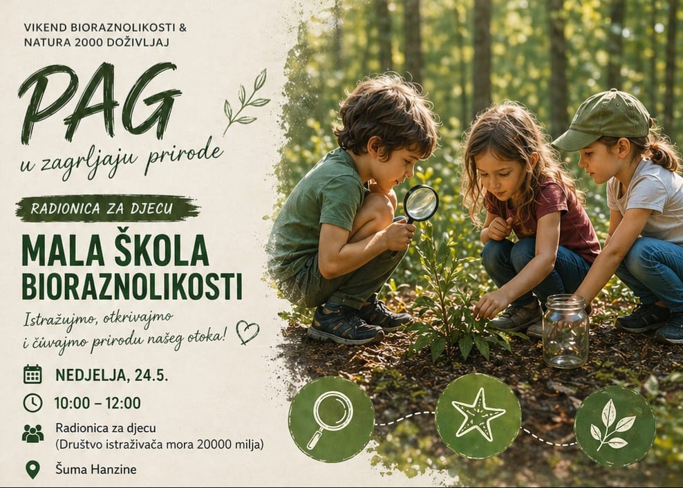 Pag u zagrljaju prirode - vikend program